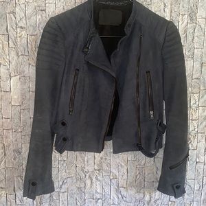 A.L.C leather suede moto jacket size 2